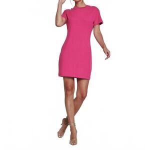 NEW 7DIAMONDS core t-shirt dress in hot pink